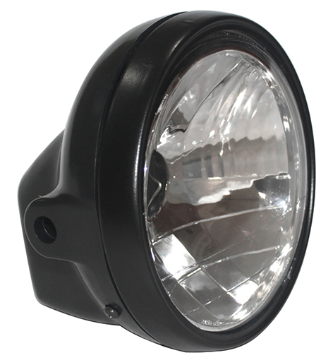 Farol Compatível CBX 250 Twister 01 a 05 Aro Preto e Bloco de Metal